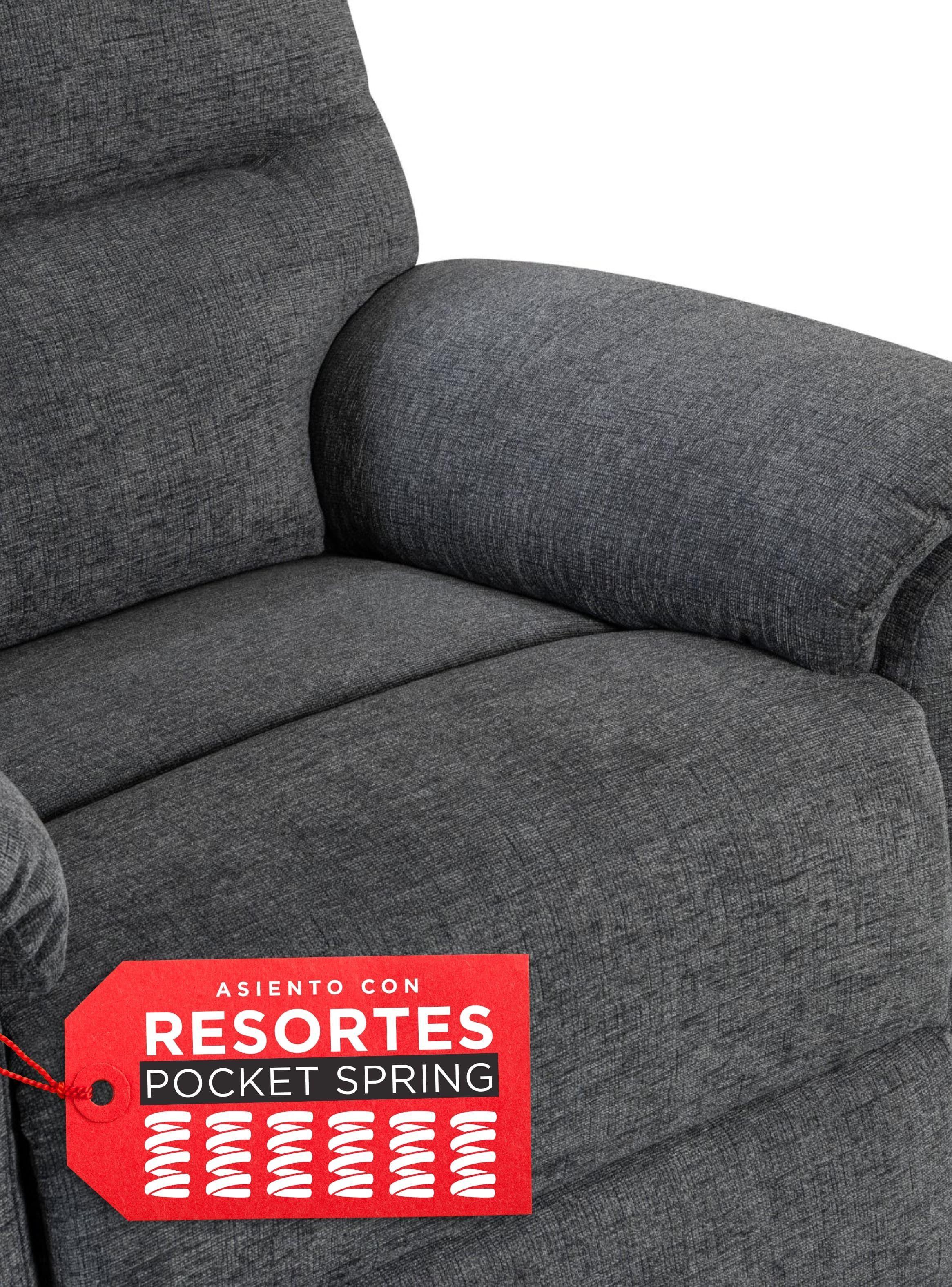 Berger Reclinable 1  Cuerpo Seúl Gris Oscuro-6