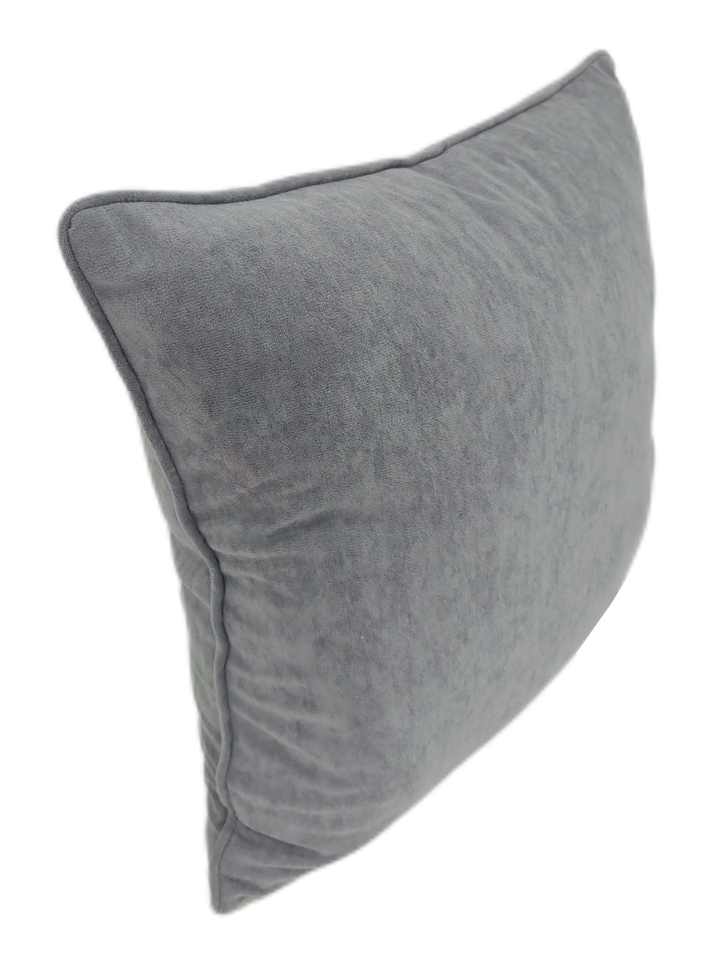 Cojin Terciopelo Gris 45X45-2