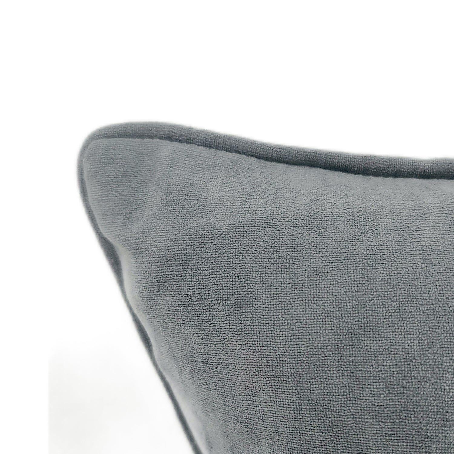 Cojin Terciopelo Gris 45X45-2