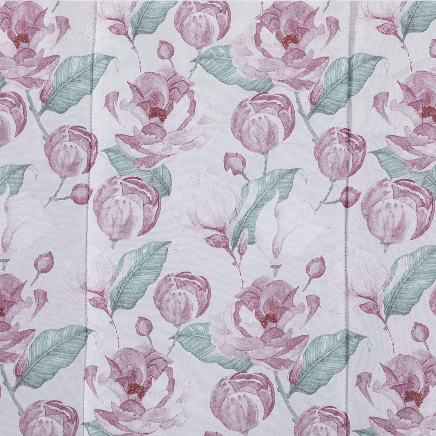 Plumon Rev Estam 2P Flores Rosa-Beige-5