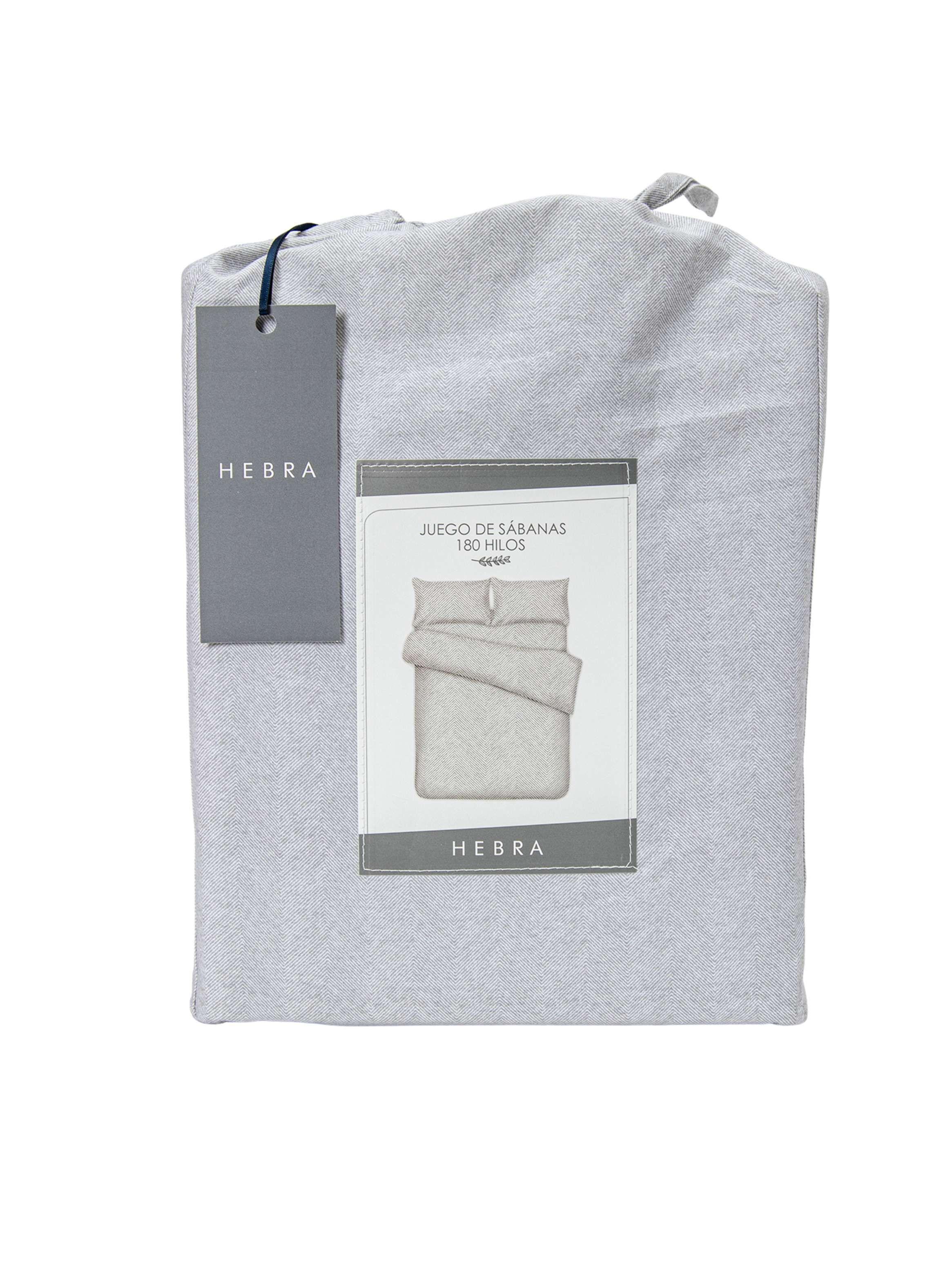 Sabanas 180H 2P Espiga Gris-3