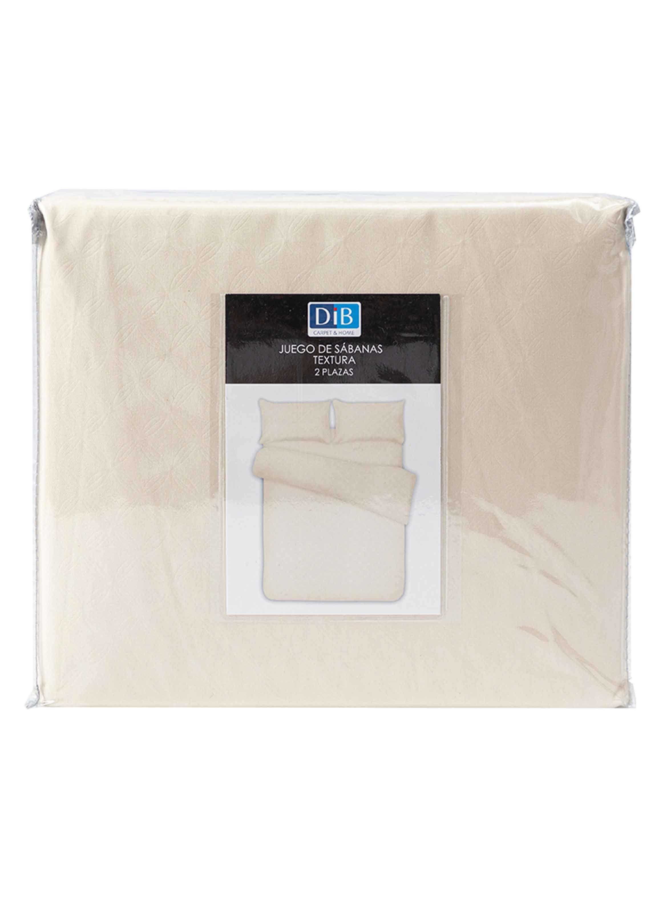 Pack 2 Sabanas Textura 2P Beige-3