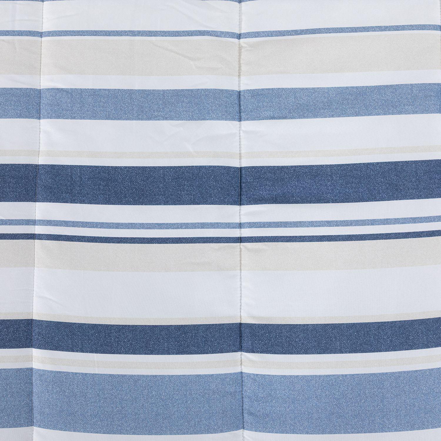 Plumon Rev Estam 2P Rayas Azul- Beige-4
