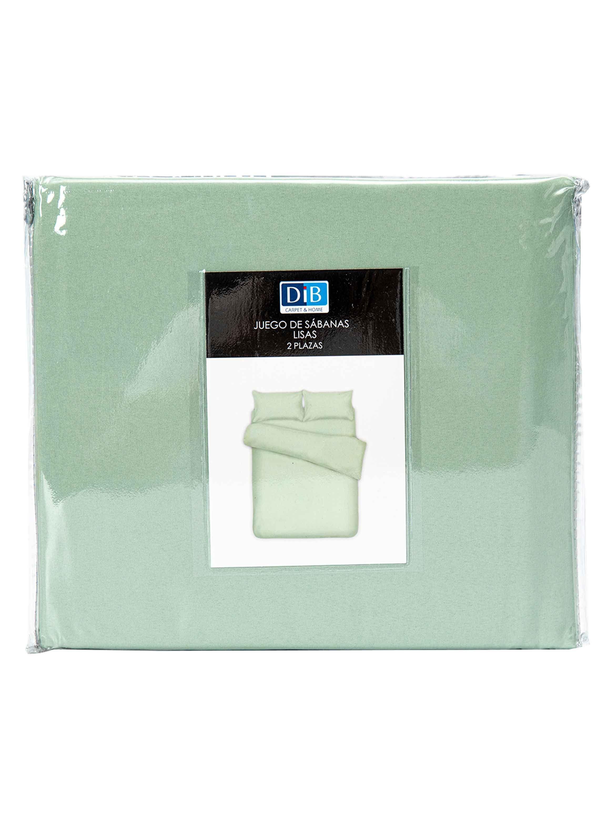Pack 2 Sabanas Lisas 2P Verde Menta-3
