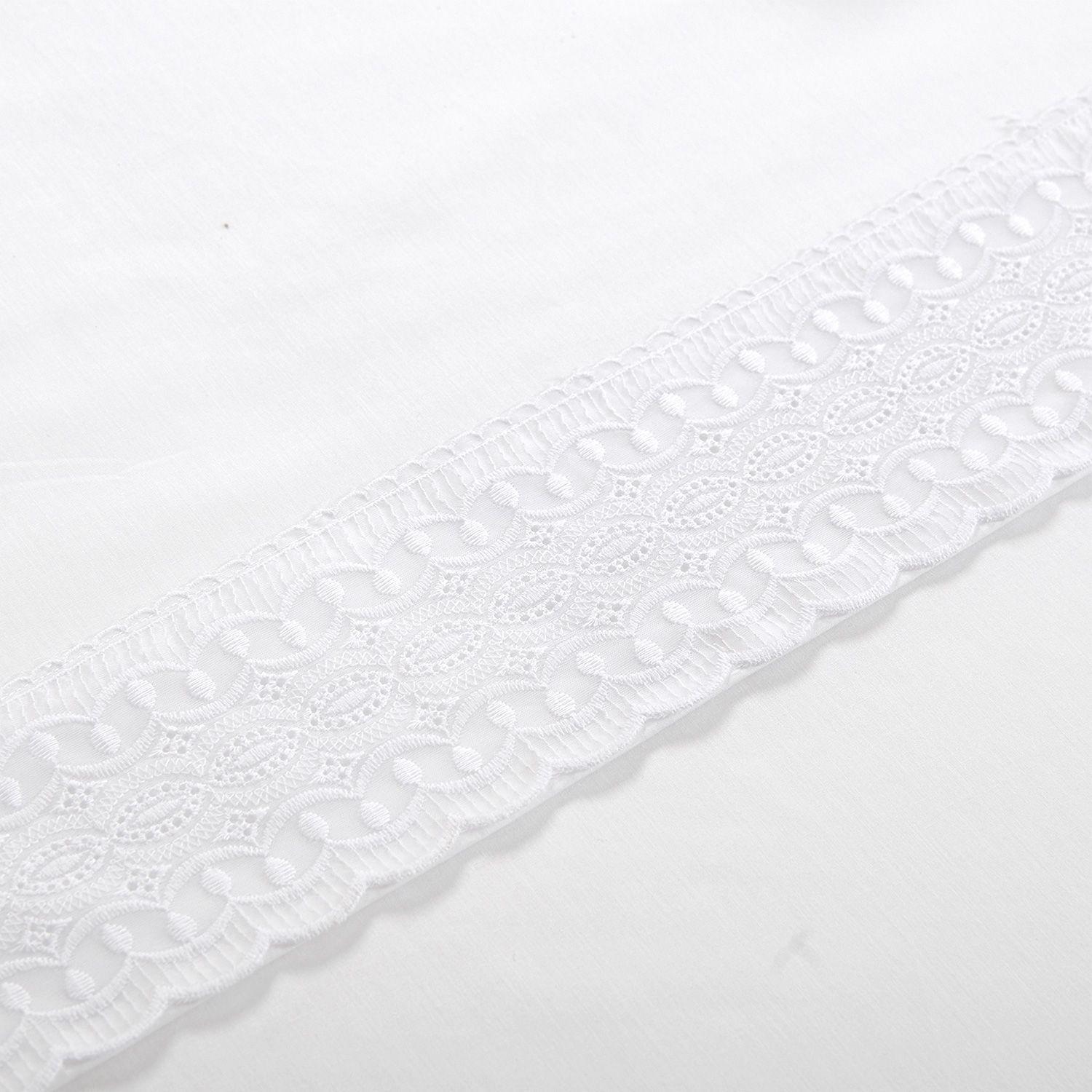 Juego Sabana Broderie Vitoria 1.5P Blanco-3