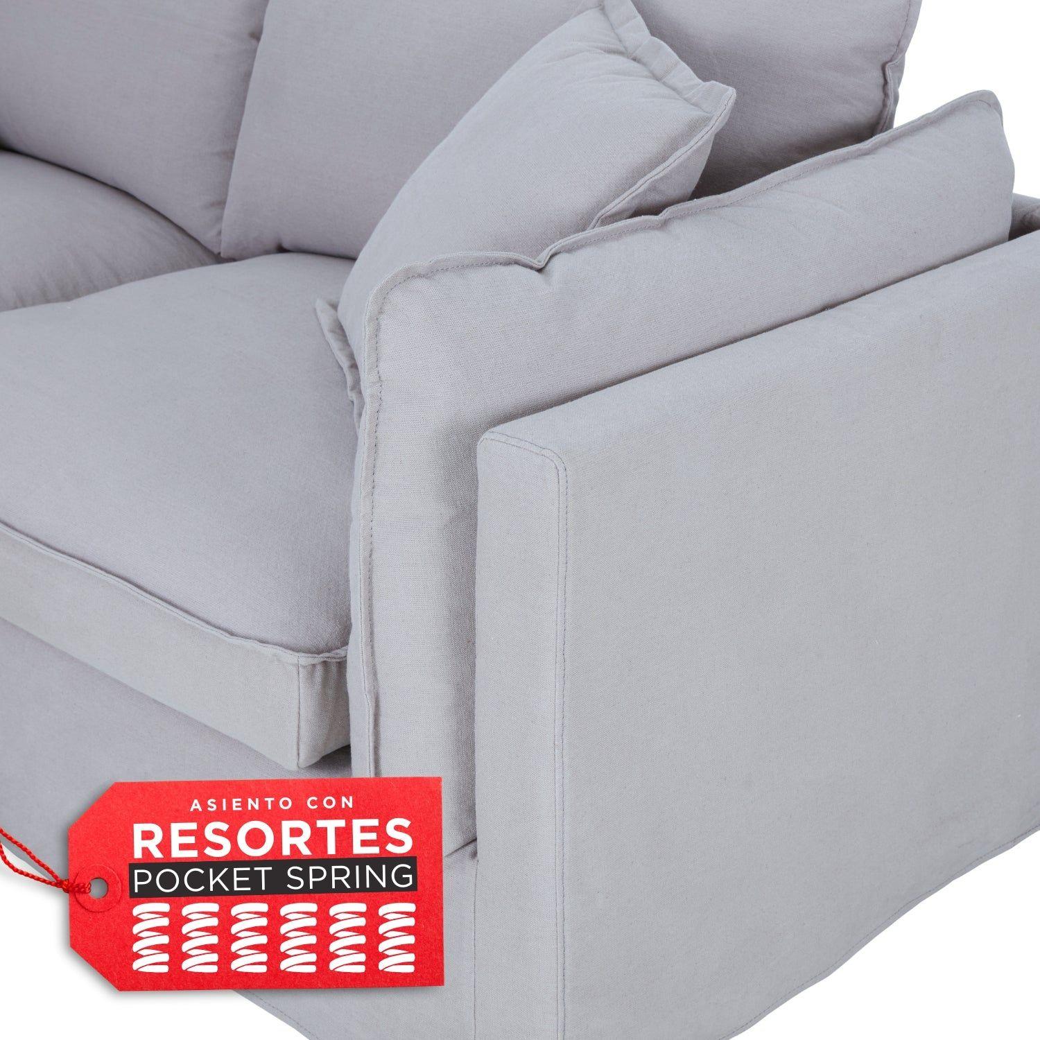 Sofá Siena 3 Cuerpos Gris-3