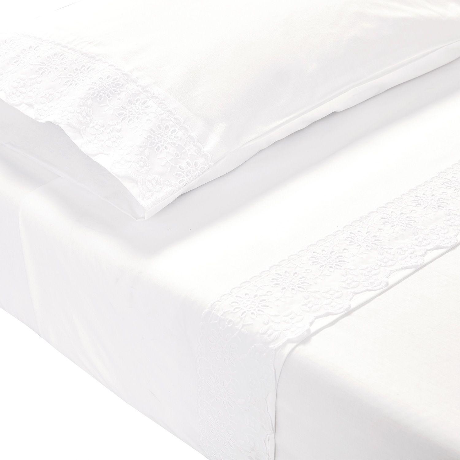 Juego Sabana Broderie Alicante 1.5 P Blanco-2