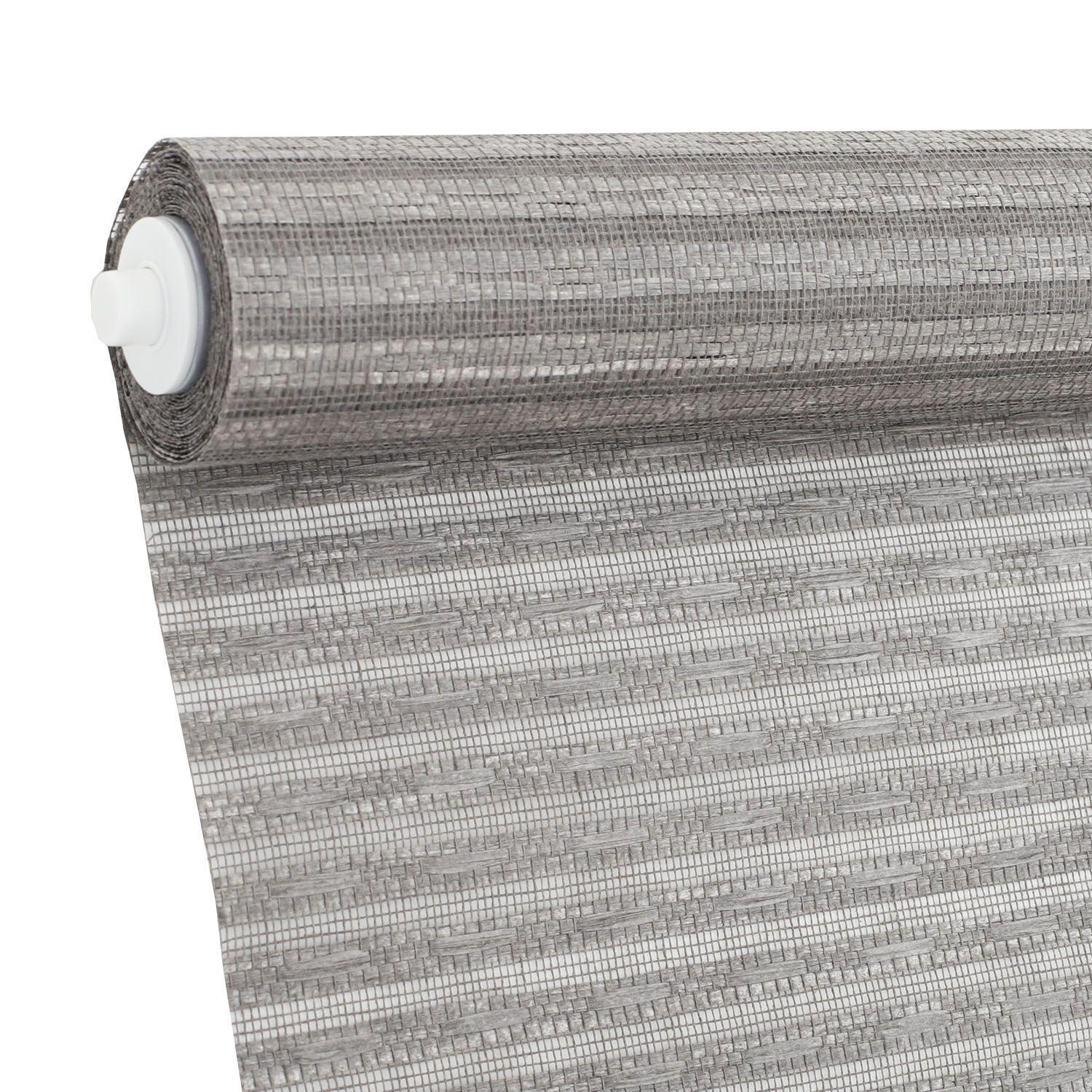 Cortina Roller Natural Fiber Line 150X170 Gris-3