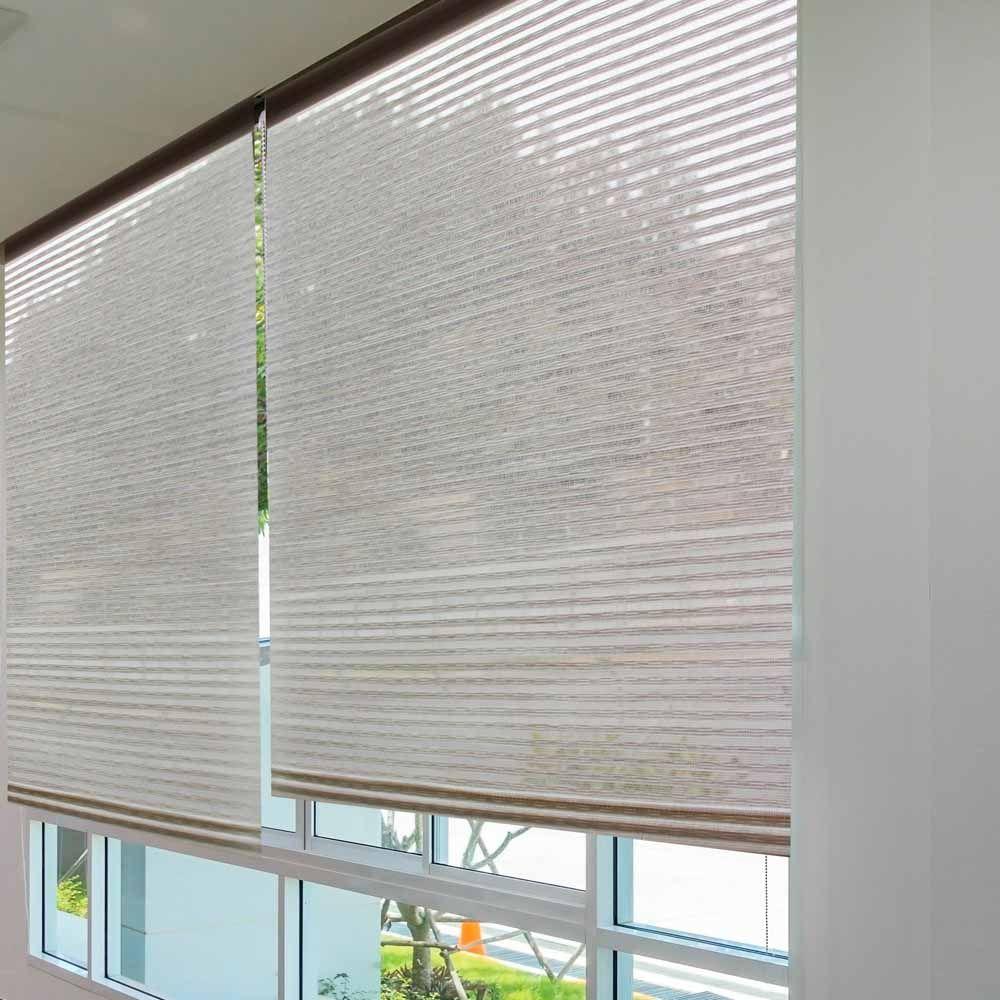 Cortina Roller Natural Fiber Line 150X170 Gris-4
