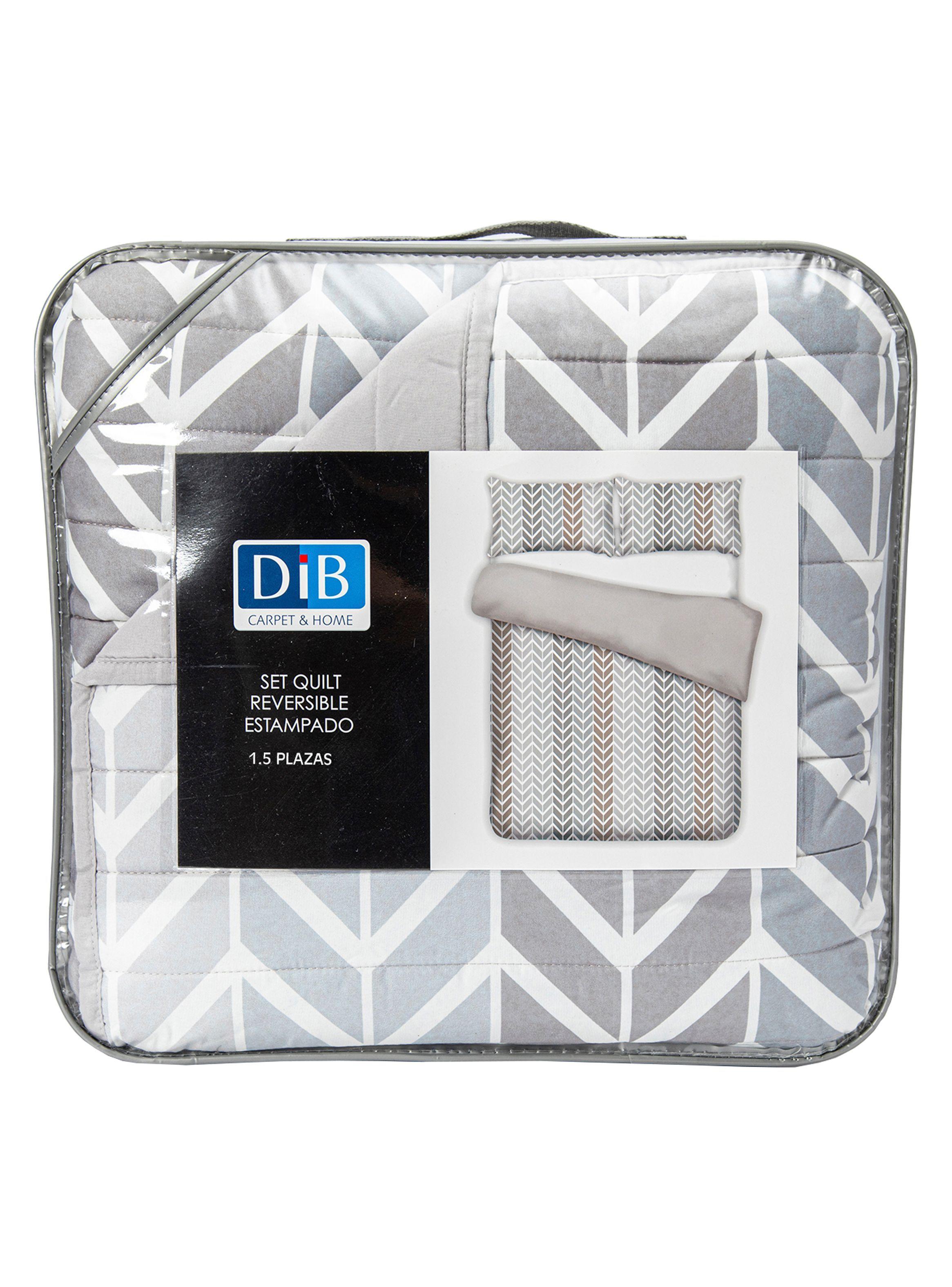 Quilt Reversible Estam 1.5P Zigzag Beige-5