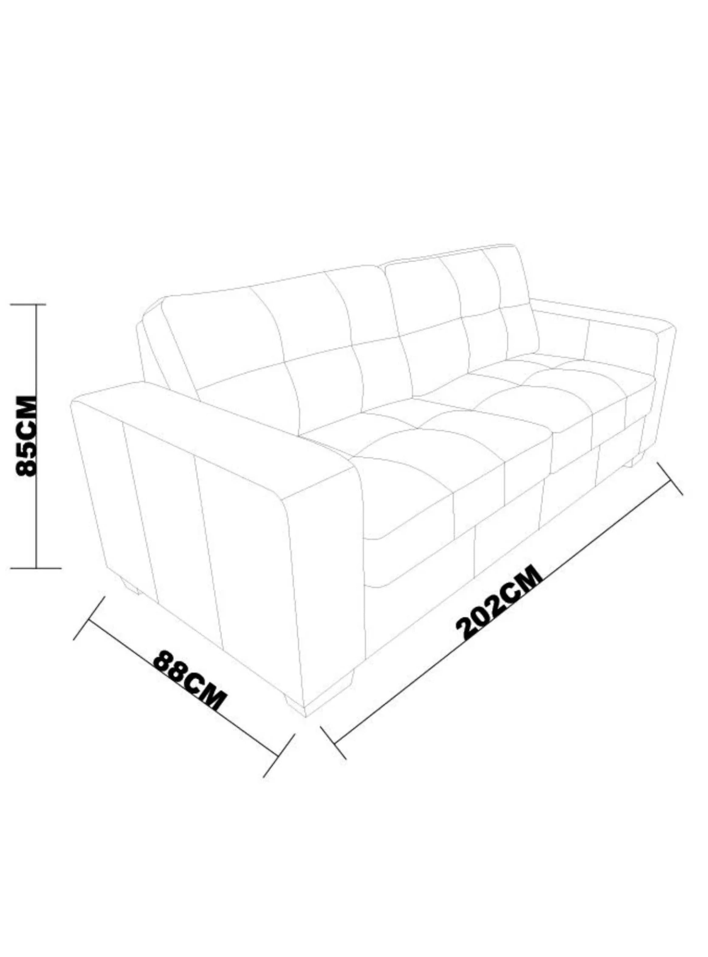 Sofá Onis 3 Cuerpos Gris-2