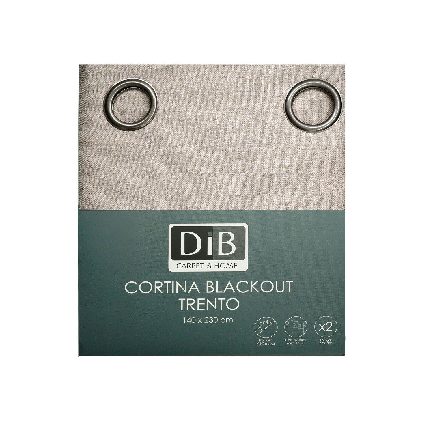 Cortina Blackout 2 Paños Trento Tostado-5