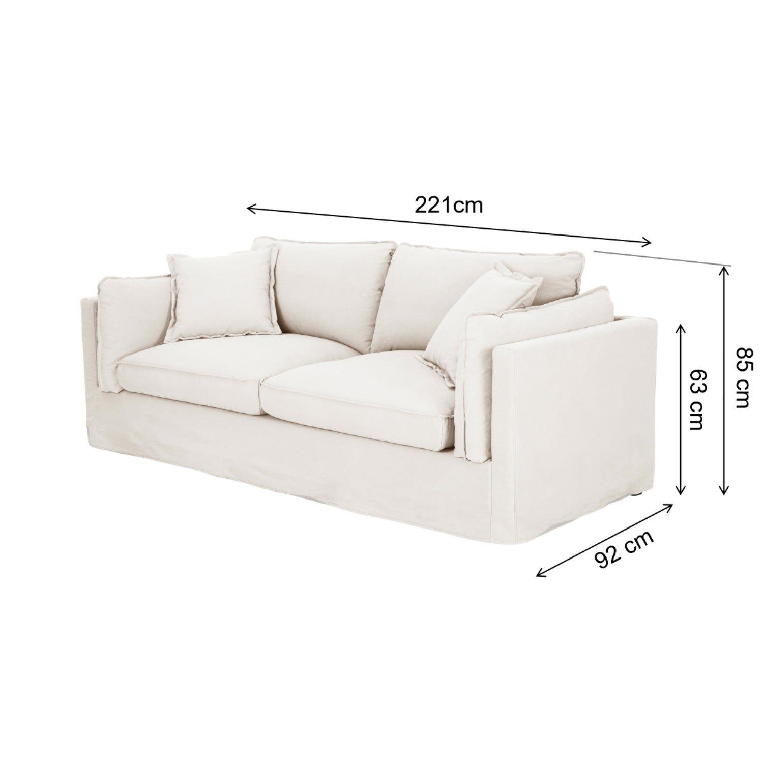 Sofá Siena 3 Cuerpos Beige-2