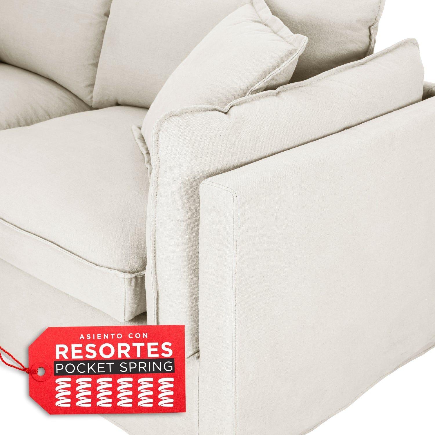 Sofá Siena 3 Cuerpos Beige-4