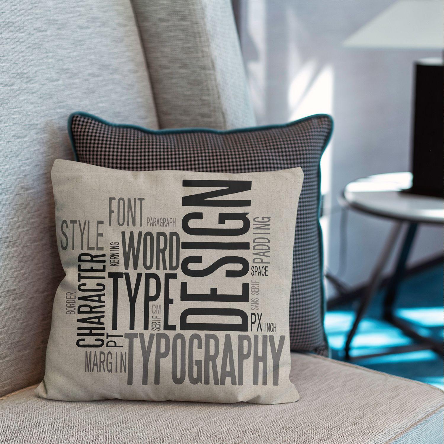 Cojin Lino Look Urban 45X45 Letters-3
