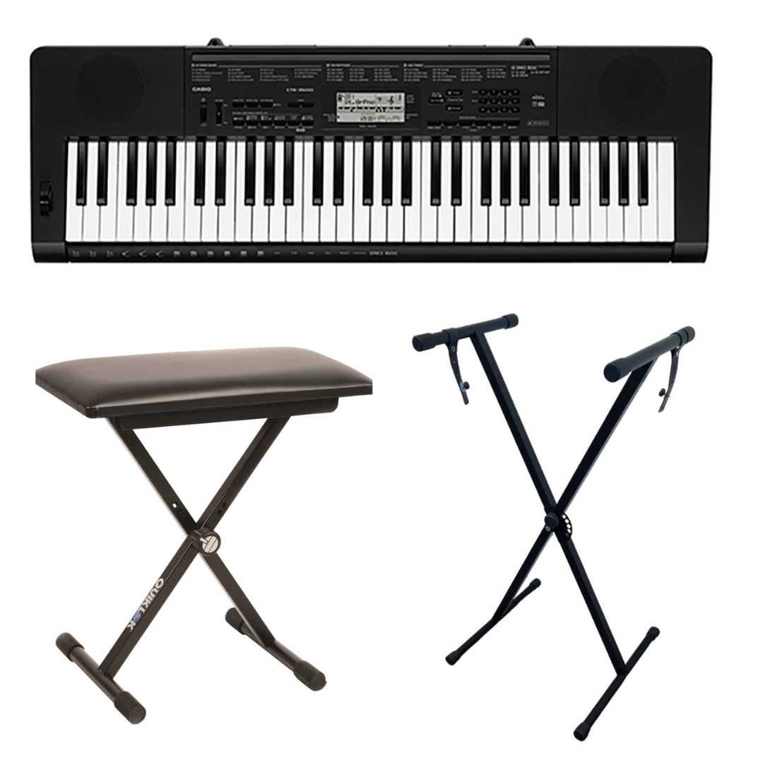 Pack Teclado Casio CTK-3500 + Atril + Sillin-0