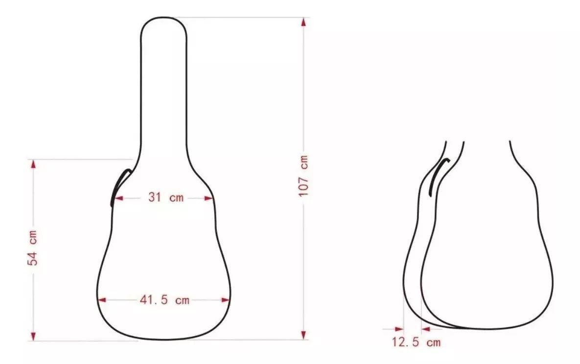 Funda Para Guitarra Acústica 40 Pulgadas-2