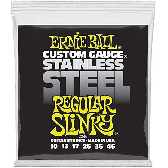 P02246 Cuerdas Power Slinky Stainless Steel 10-46 Ernie Ball-0