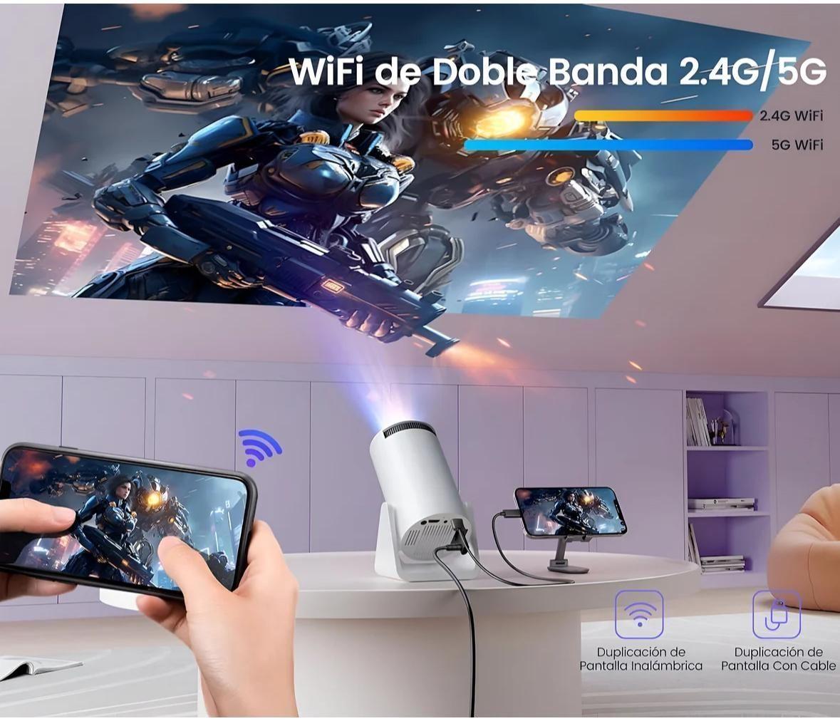 Proyector de Video Smart 4K Ultra HD HomeCinema Wifi-4