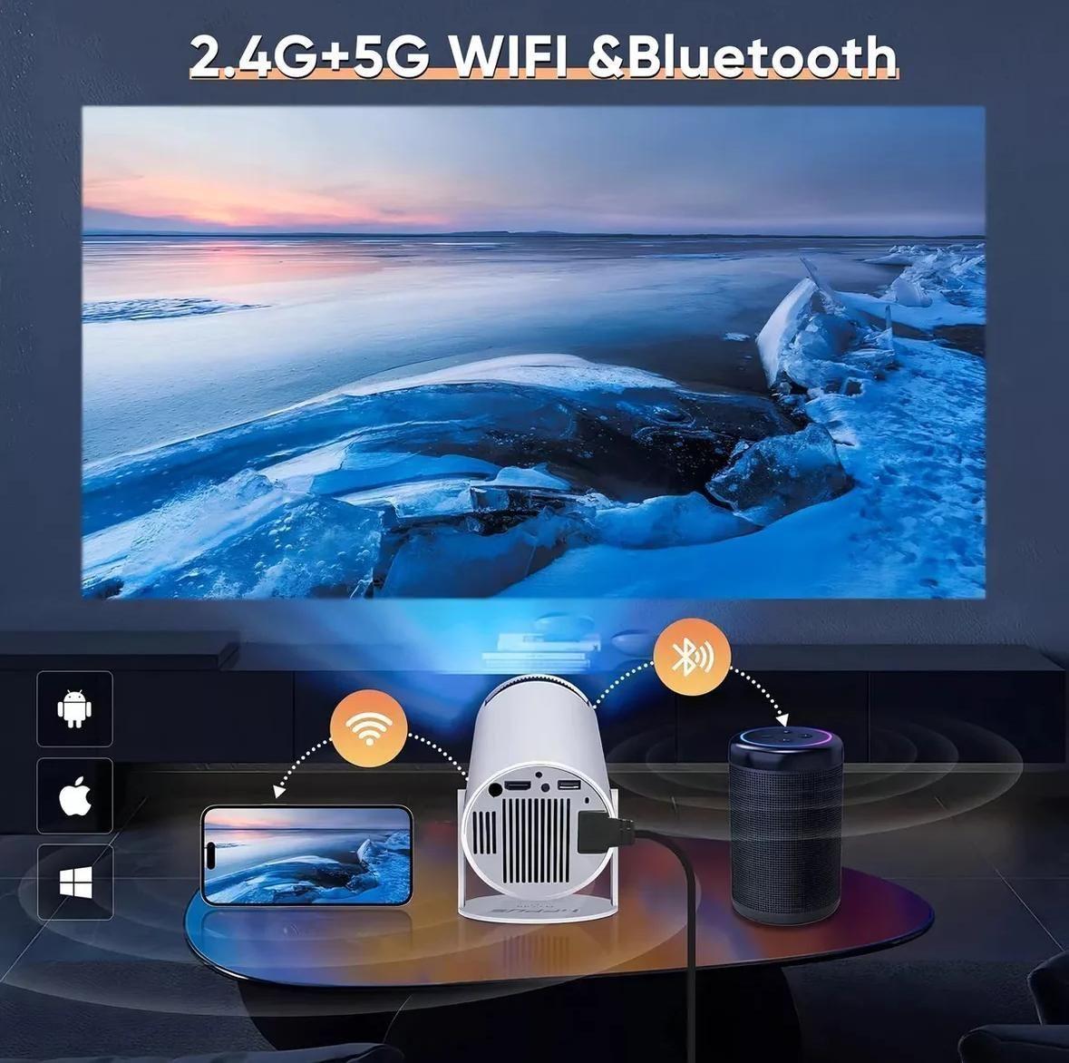 Proyector de Video Smart 4K Ultra HD HomeCinema Wifi-5