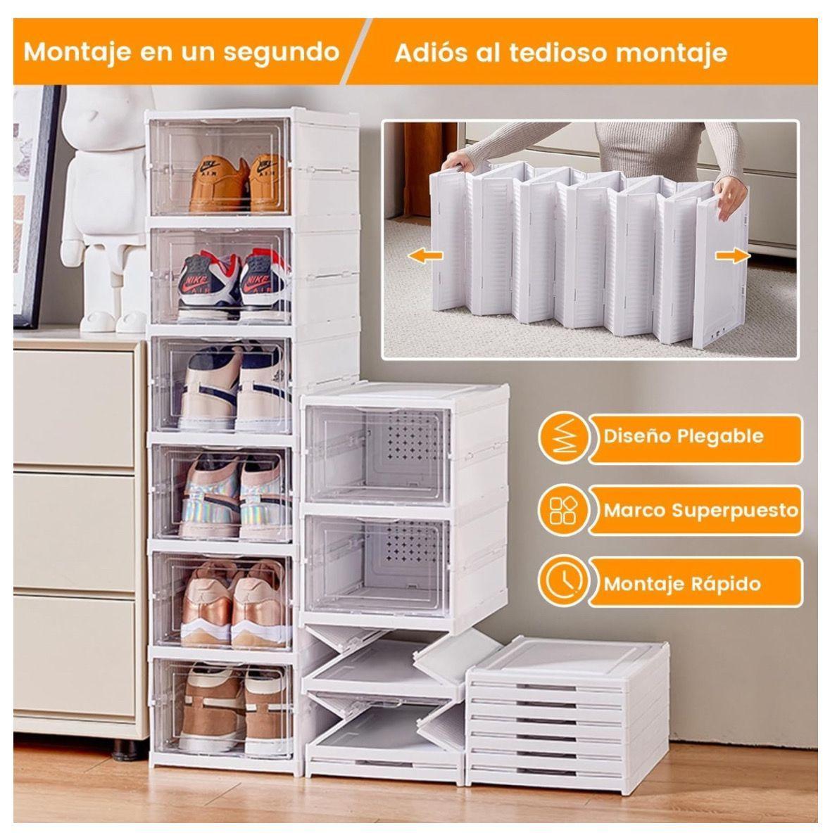  Zapatero Plegable Organizador De Calzado 6 En 1 Extra Resistente-2