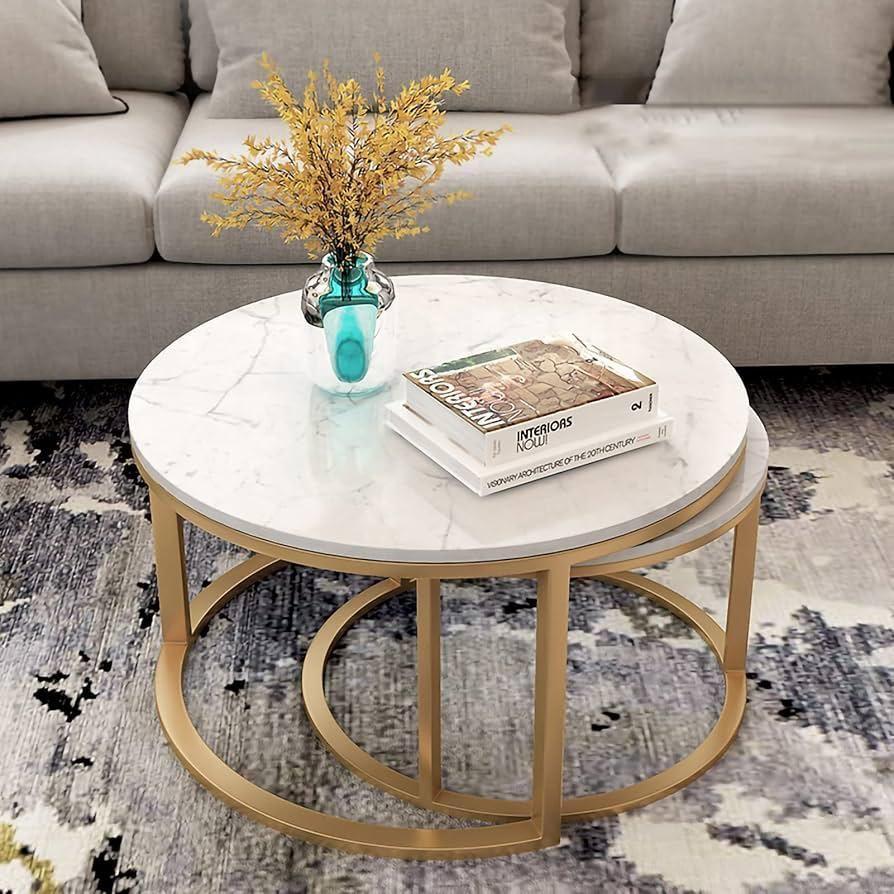 Juego de Mesas de Centro Lateral Living Modernas y Elegantes-5