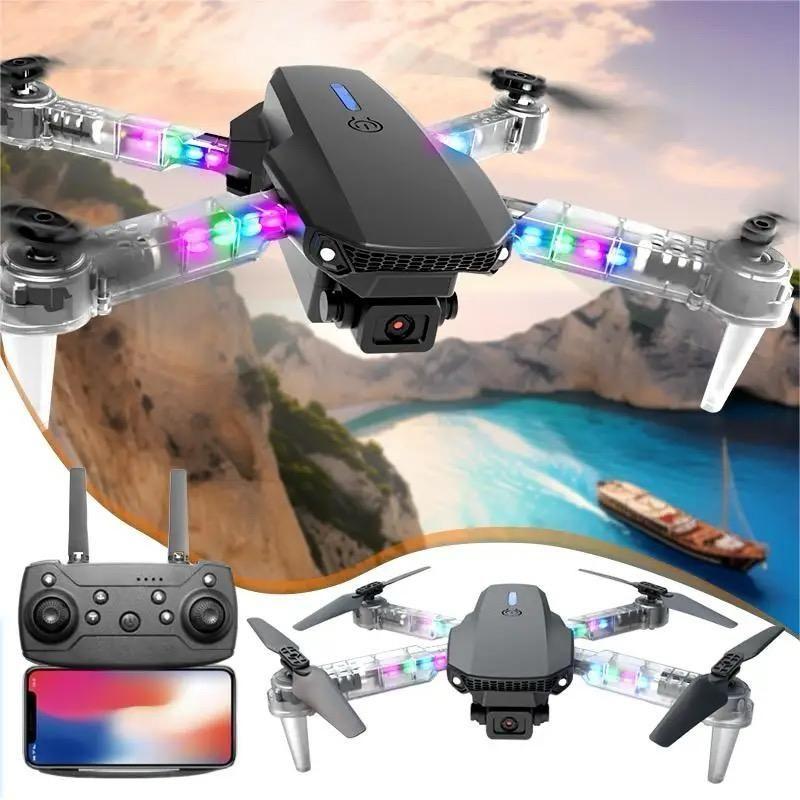 Dron Led Doble Cámara Wifi Plegable Fvp Fotos y Videos Aéreos-7