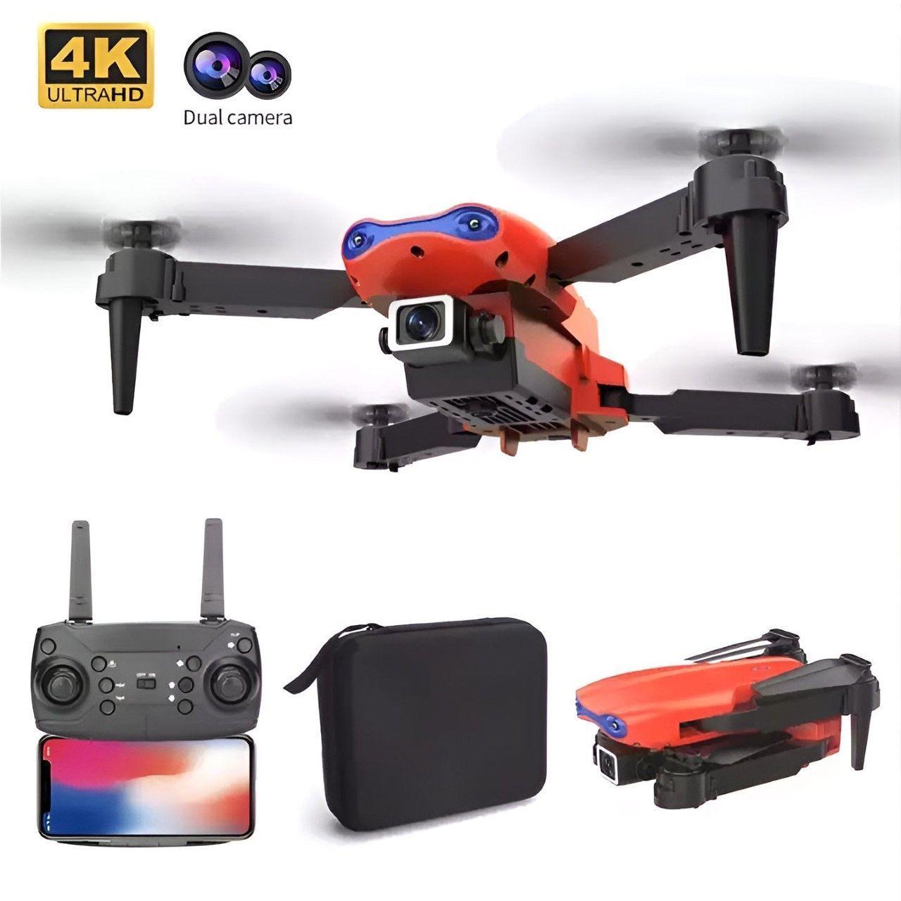 Dron Doble Cámara 4k Wifi Plegable Bolso Recargable Via Usb-1