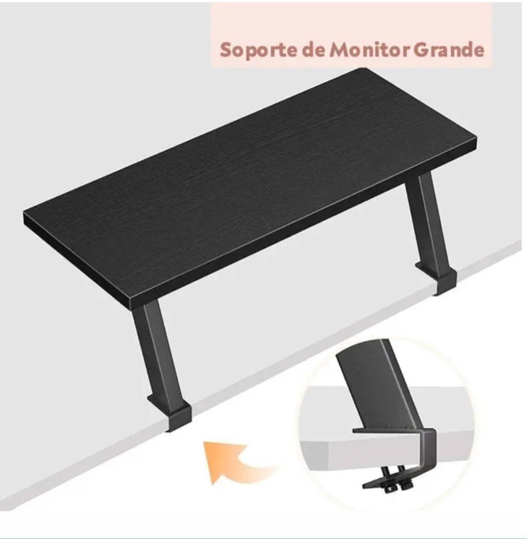 Escritorio Gamer en L con Soporte de Monitor y Estructura Met lica-3