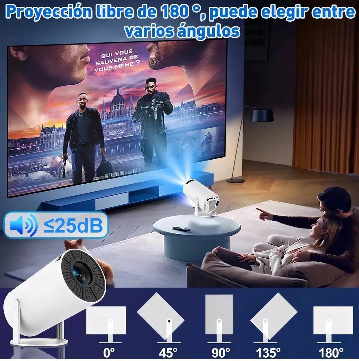 Proyector Inteligente Calidad de Imagen 4K Ultra HD Wifi HomeCinema-3