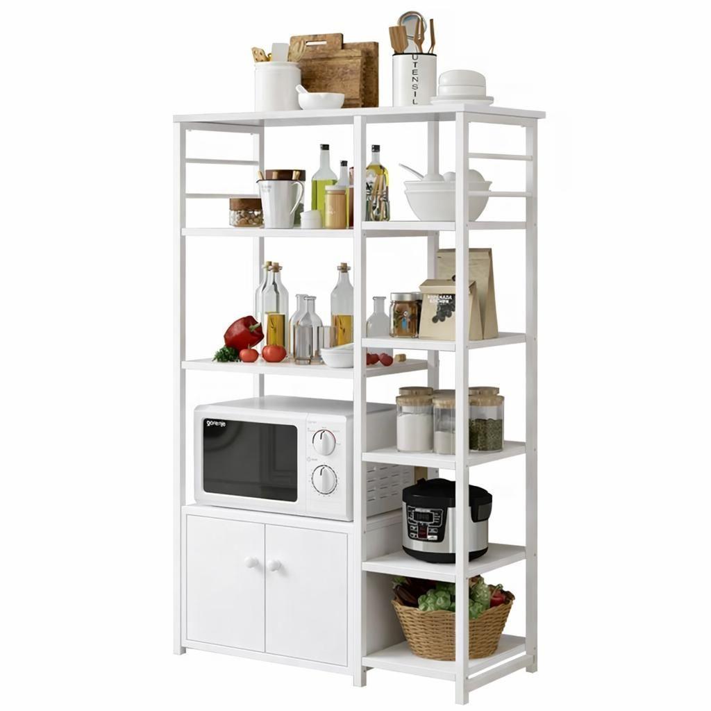 Mueble Organizador de Cocina Estantes Gabinete 4 Niveles Estante Cocina Multifuncional 80x30x12-0