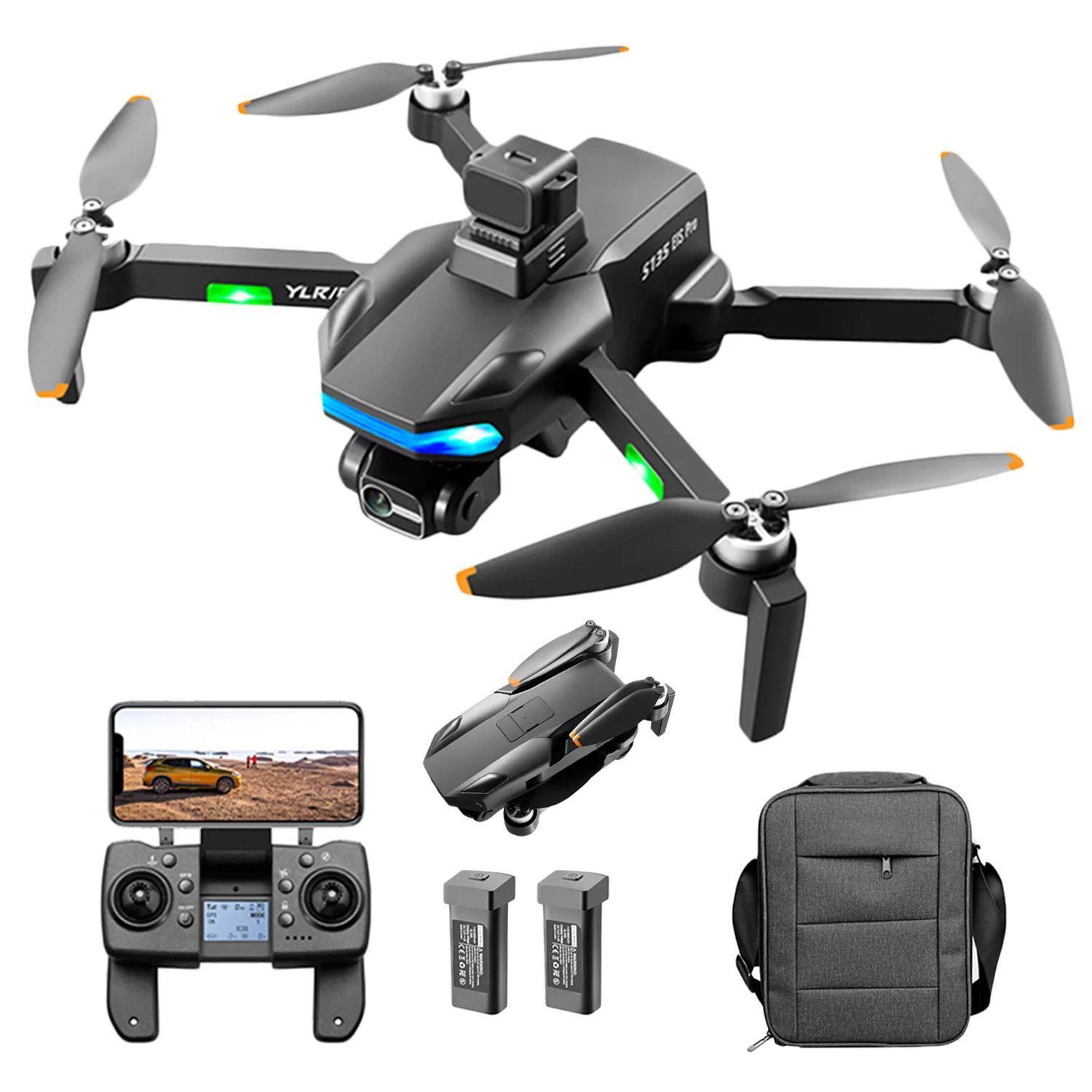 Dron GPS 8k Dual Cámara 3 Axis Gimbal 5g WIFI Evasión Obstáculos-0