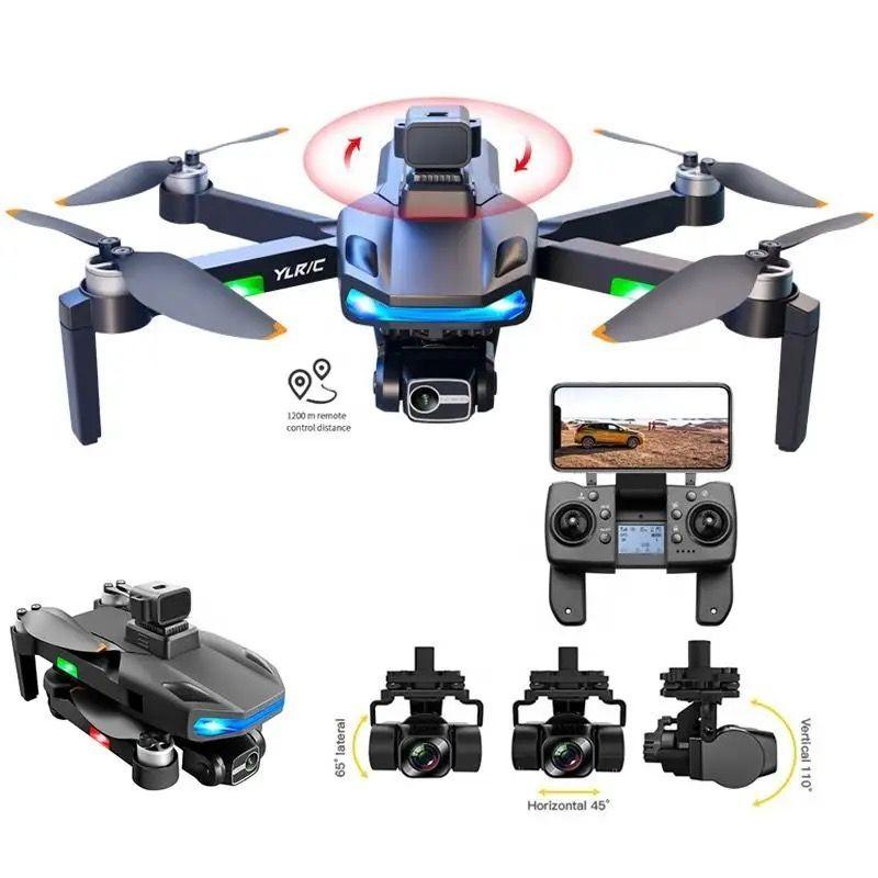Dron GPS 8k Dual Cámara 3 Axis Gimbal 5g WIFI Evasión Obstáculos-1