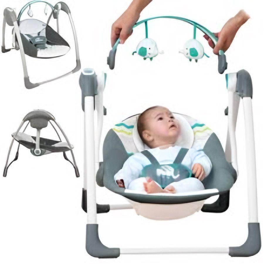 Silla Mecedora Para Bebés Con Asiento Reclinable -3
