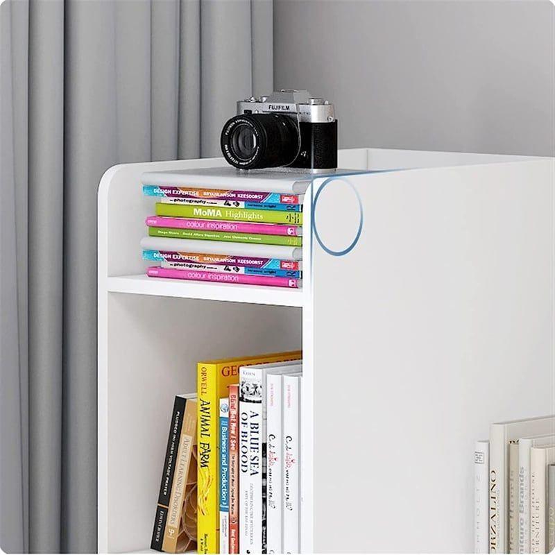 Escritorio Moderno Blanco Con Repisas-3