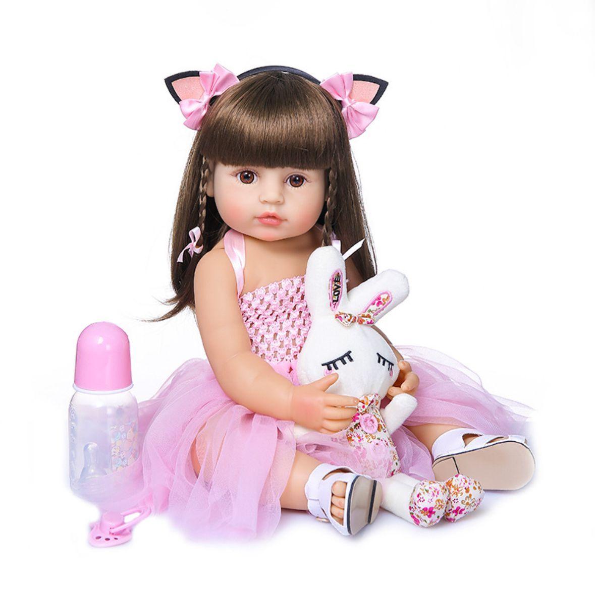 Muñeca Bebé Reborn 55 Cm Realista -0