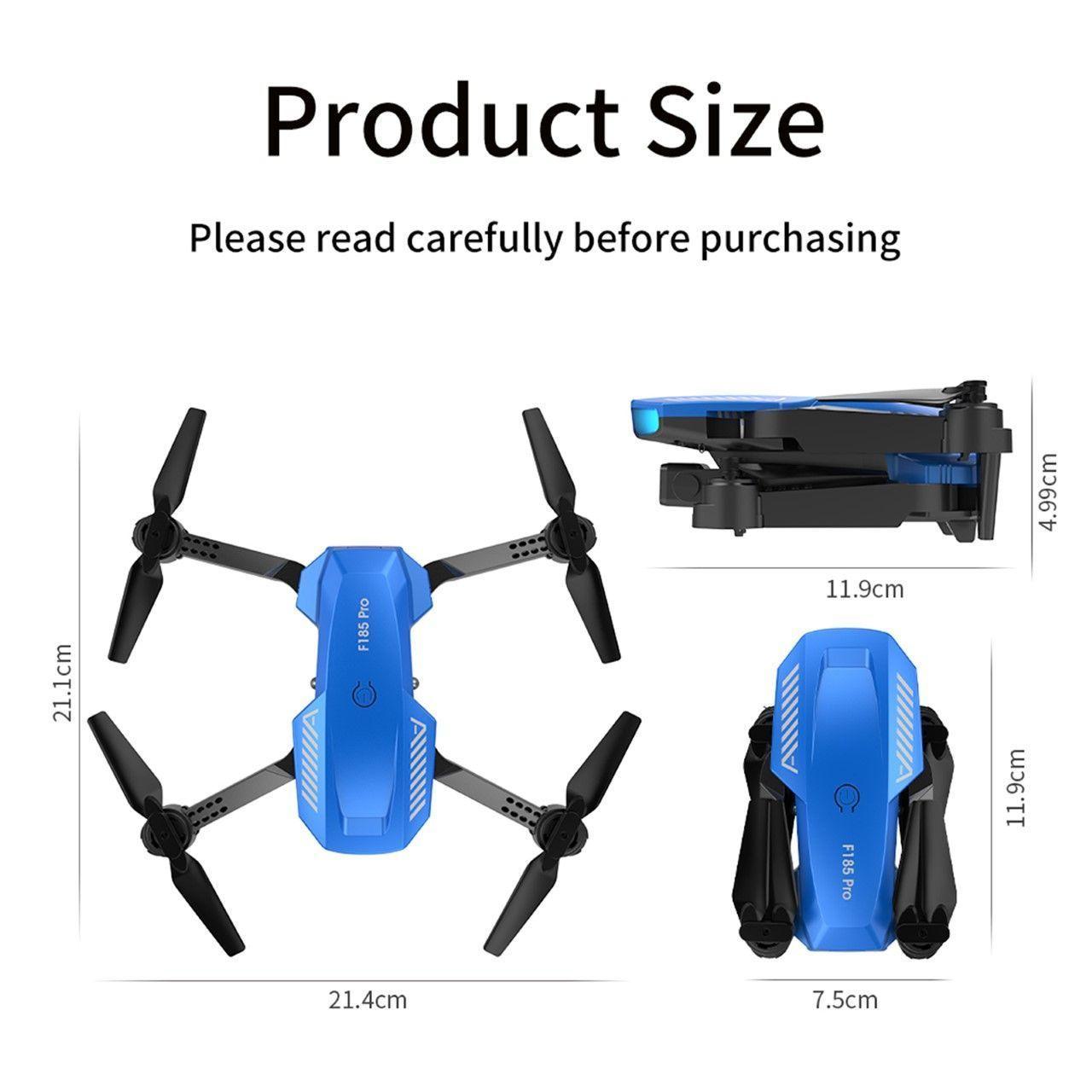 Dron Wifi Plegable 4K Doble Cámara Recargable Via Usb-3