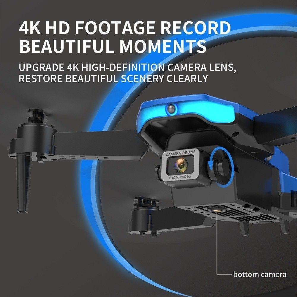 Dron Wifi Plegable 4K Doble Cámara Recargable Via Usb-5