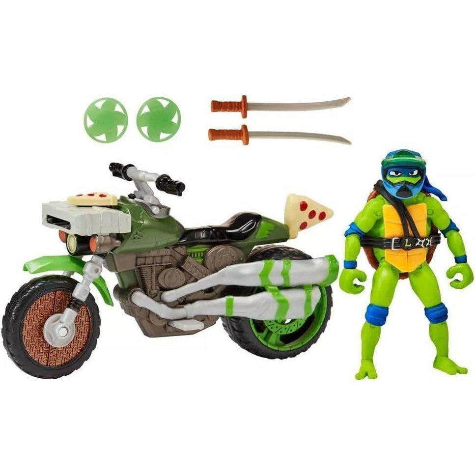 SET TORTUGAS NINJA LEONARDO NINJA KICK CYCLE-3