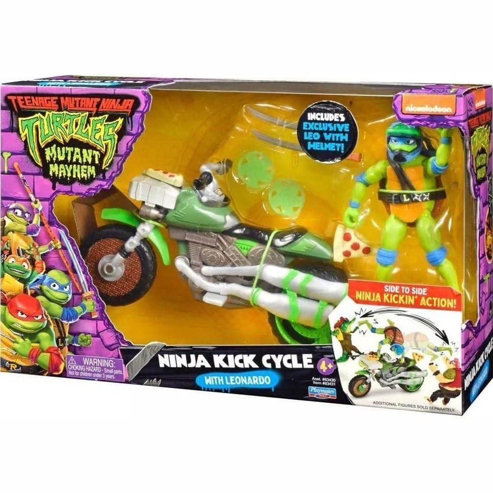 SET TORTUGAS NINJA LEONARDO NINJA KICK CYCLE-5