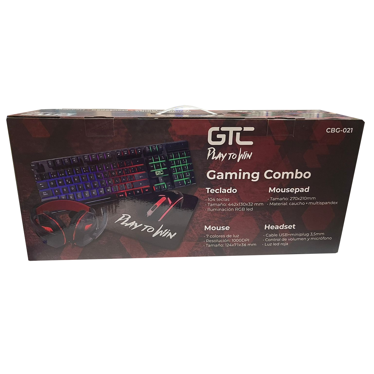 Kit Gamer 4 En 1 CBG-021 Teclado Mouse Audífonos Mousepad-5