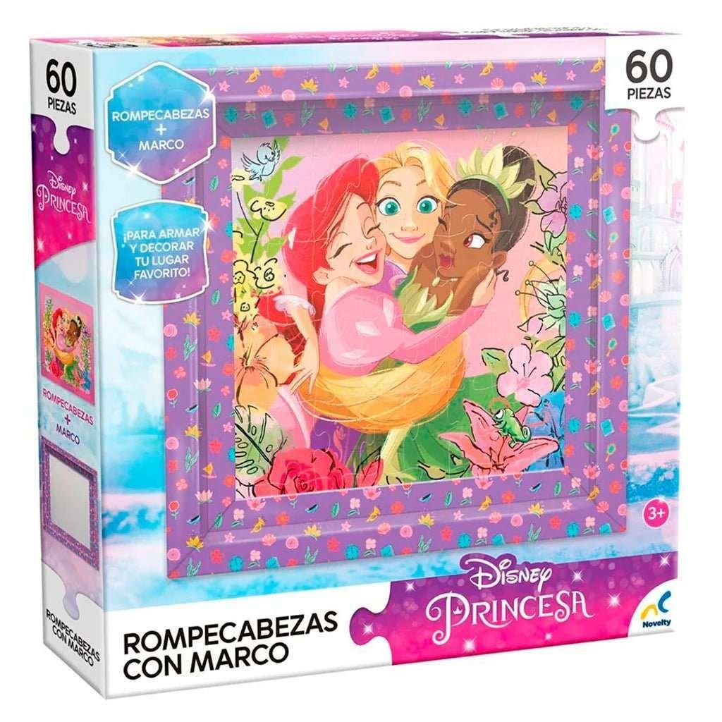 Rompecabezas Infantil Con Marco Princesas De 60 Piezas-2