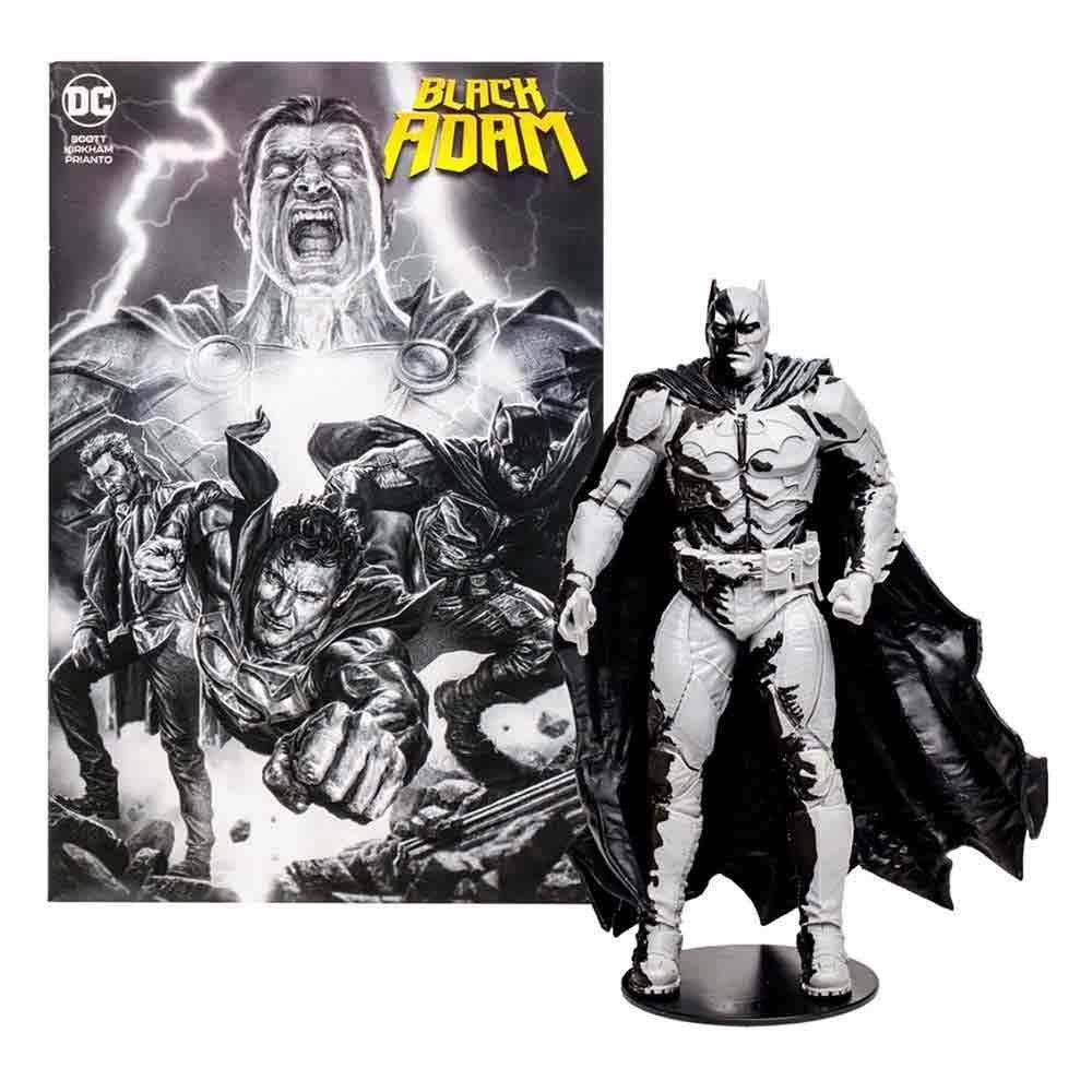 Figura Acción The Batman Con Comic 7 Pulgada Black Adán-7