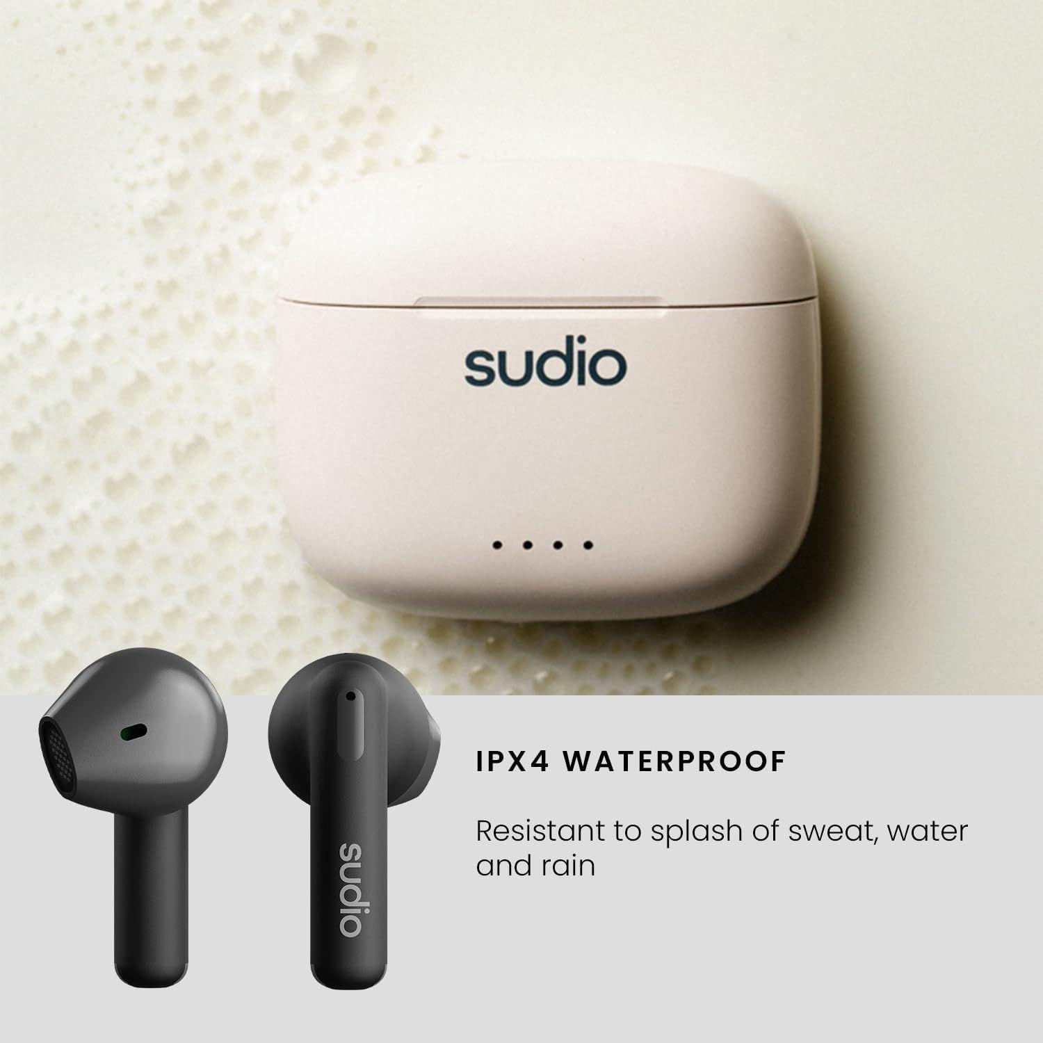 Audífonos Sudio Premium Line Earphones A1 TWS MIDNIGHT BLACK-5