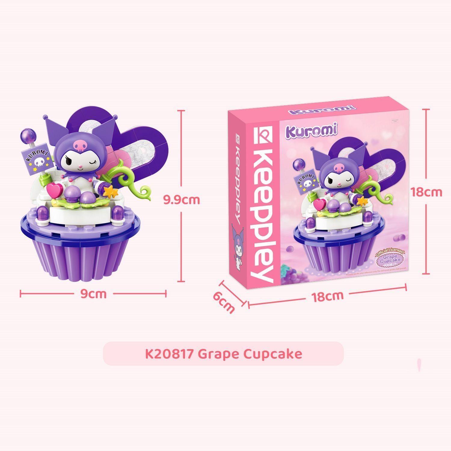 Set de bloques Kuromi Cupcake Sanrio Keeppley K20817-1