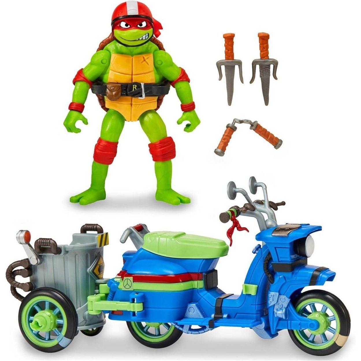 SET TORTUGAS NINJA RAPHAEL NINJA KICK CYCLE-2