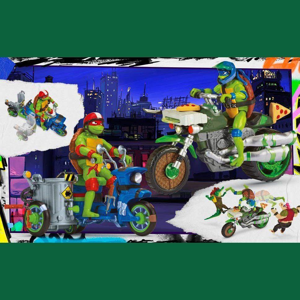 SET TORTUGAS NINJA RAPHAEL NINJA KICK CYCLE-3