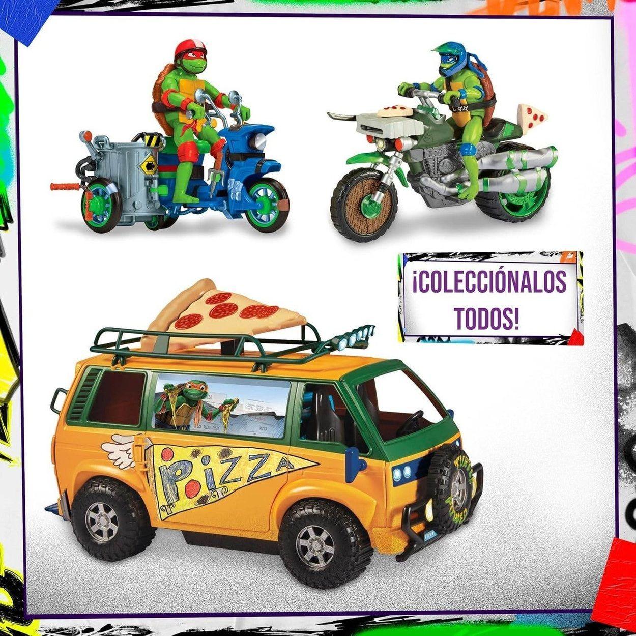 SET TORTUGAS NINJA RAPHAEL NINJA KICK CYCLE-7
