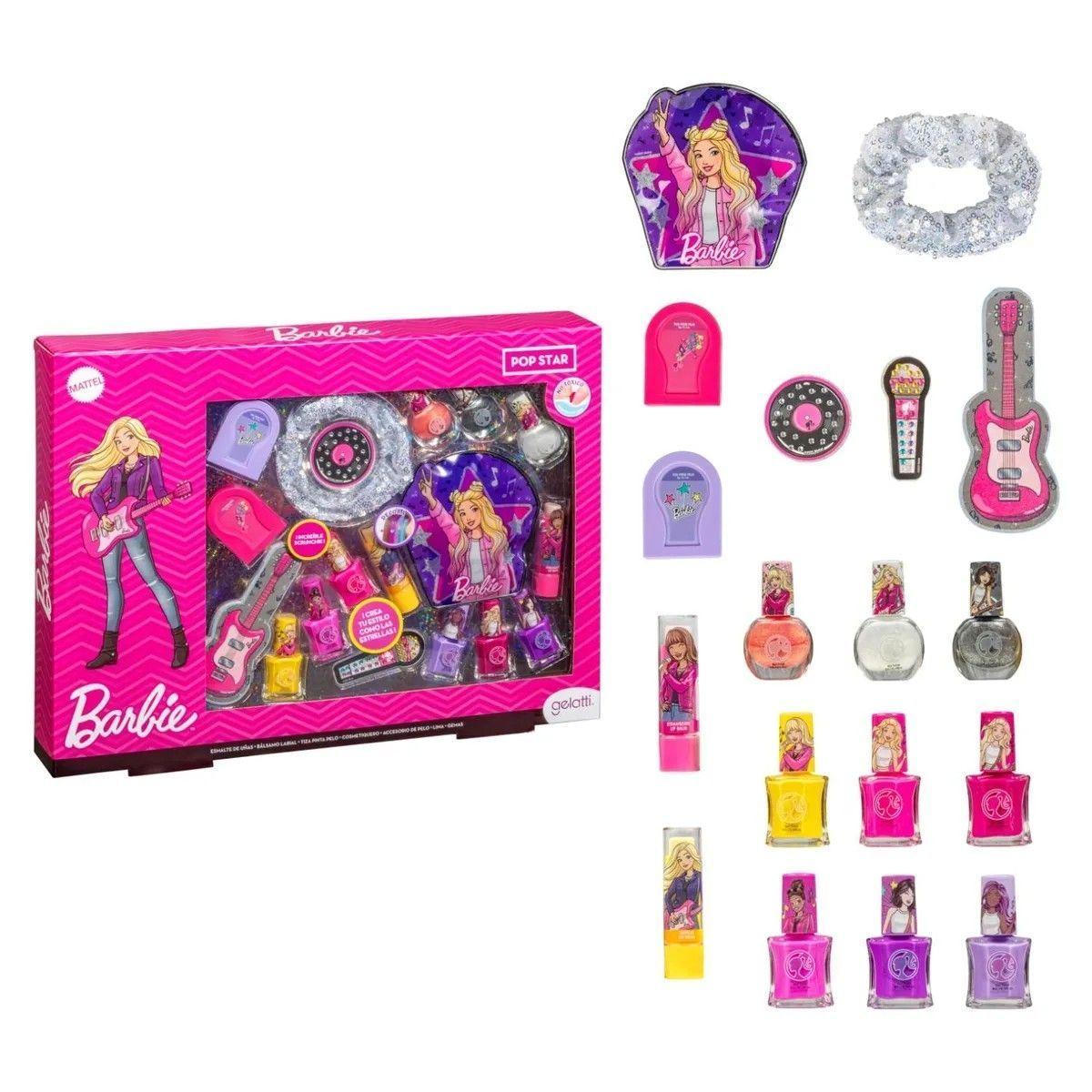 Set Barbie 9 Esmaltes Pinta Pelo Scrunchie-1