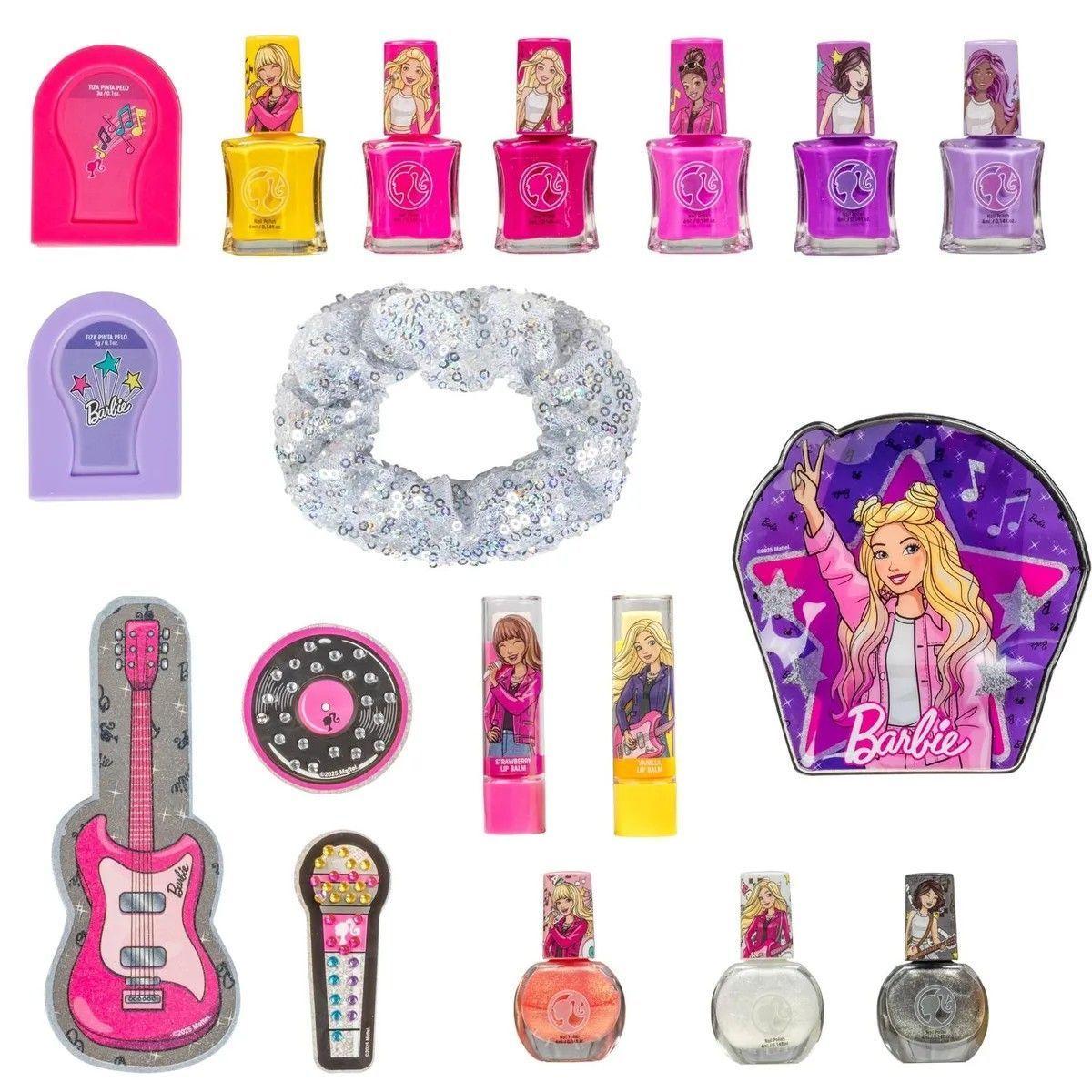 Set Barbie 9 Esmaltes Pinta Pelo Scrunchie-2